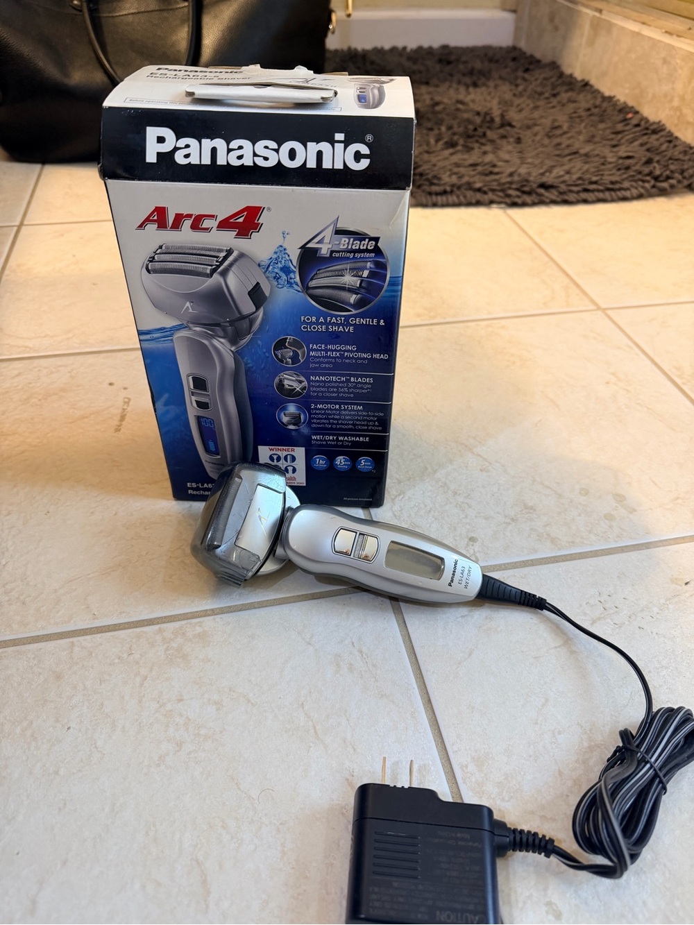 $260 Panasonic Arc4 ES-LA63-s Electric Shaver Works Great in Box Fast Charger GC
